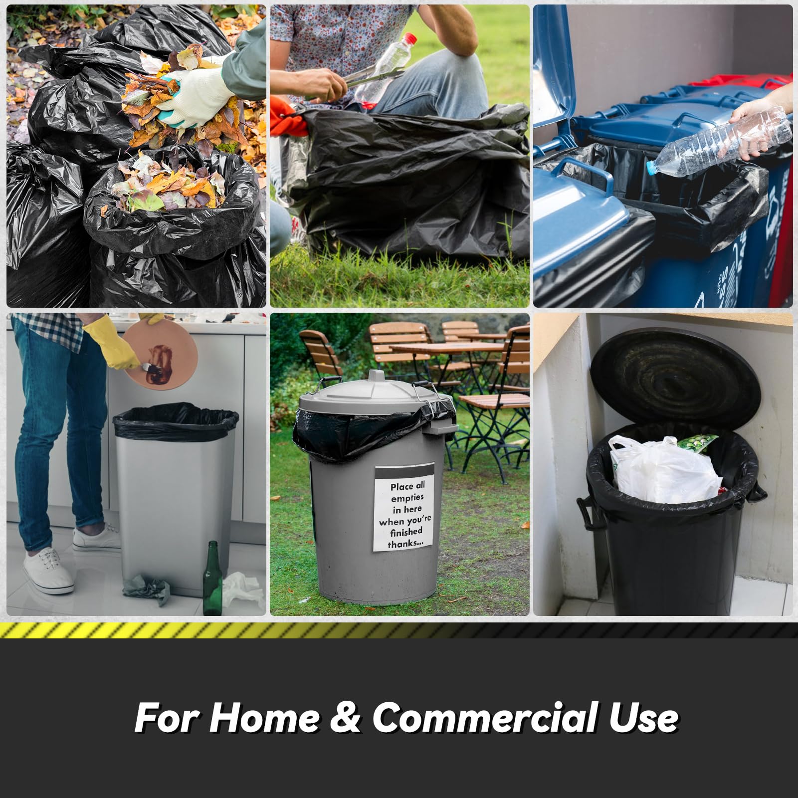 Sturdy Commercial Trash Bags | Heavy-Duty Liners

