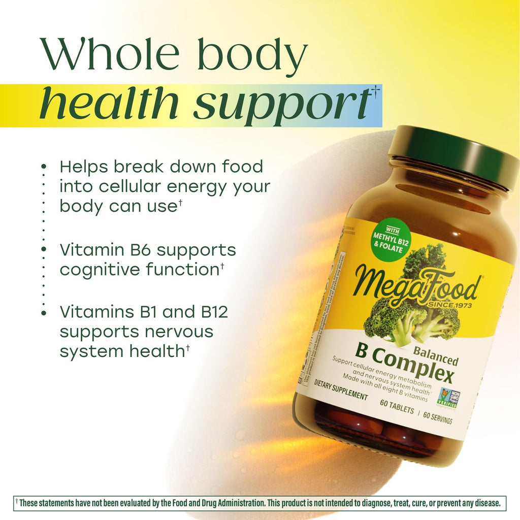 MegaFood Balanced Vitamin B Complex for Mind and Body

