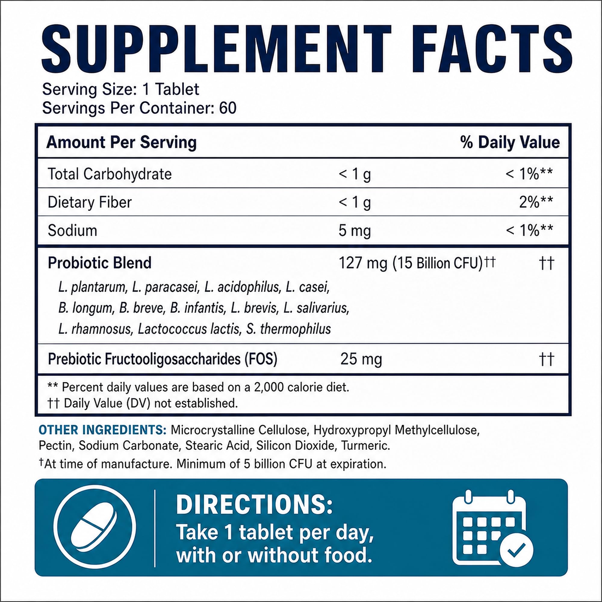Balance ONE Probiotic for Women & Men - 15B CFU 12 Strains

