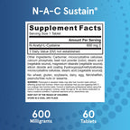 NAC Sustain 600 mg Supplement | Jarrow Formulas

