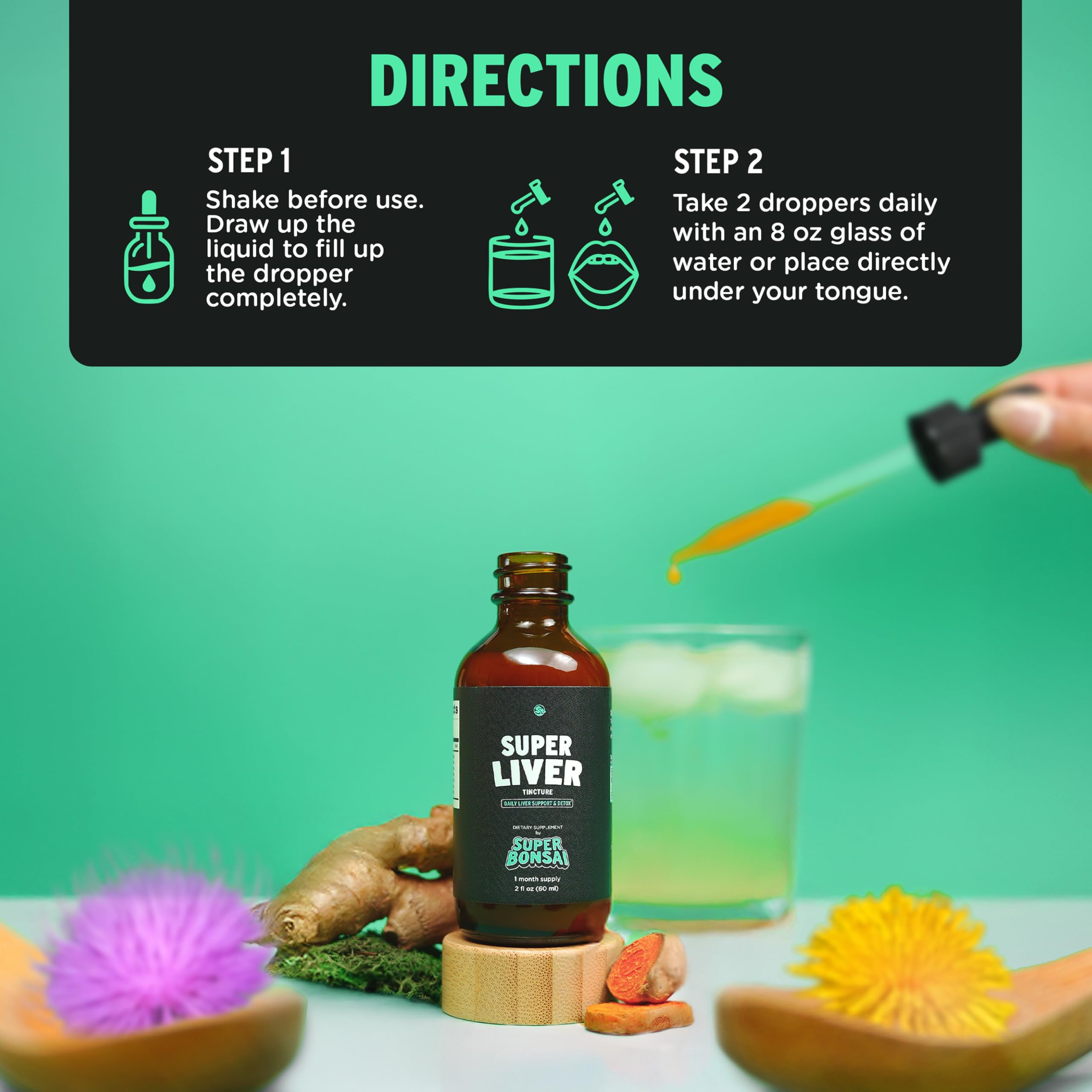 SuperBonsai Milk Thistle Drops - Doctor-Formulated, Vegan

