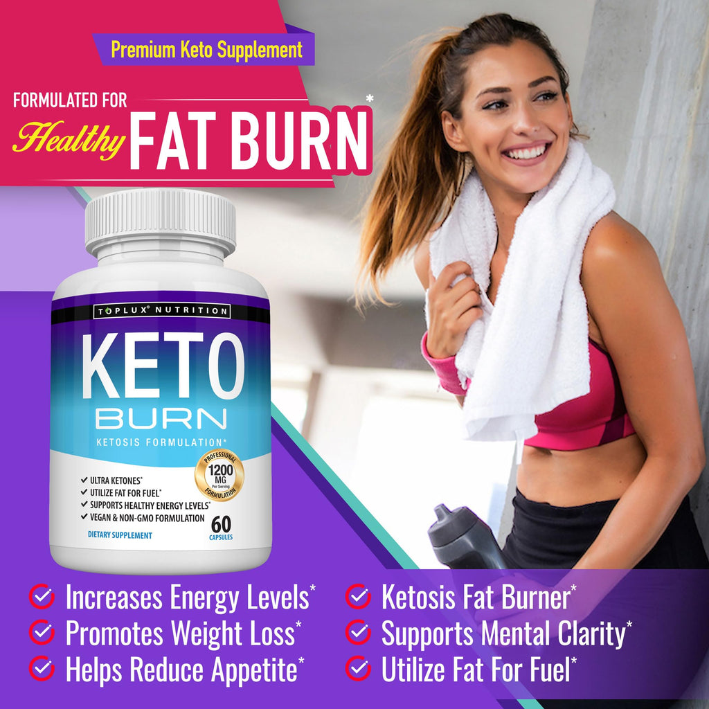 Toplux Keto Burn Pills Ketosis Support Fat Burner

