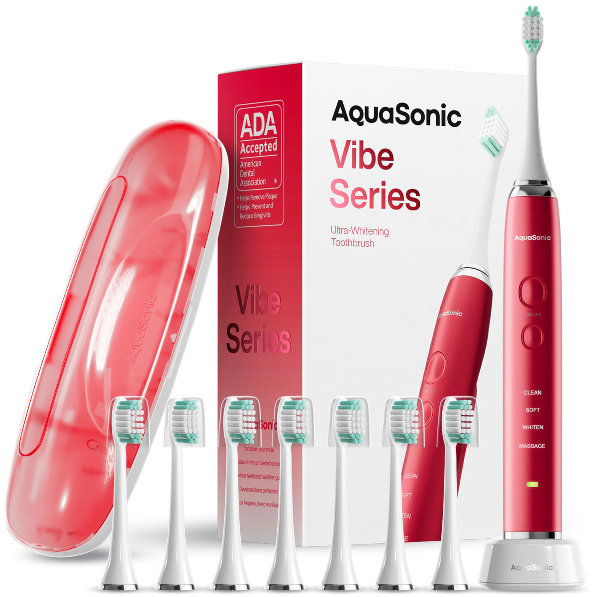 Aquasonic Electric Toothbrush – Vibe Series Ultra-Whitening