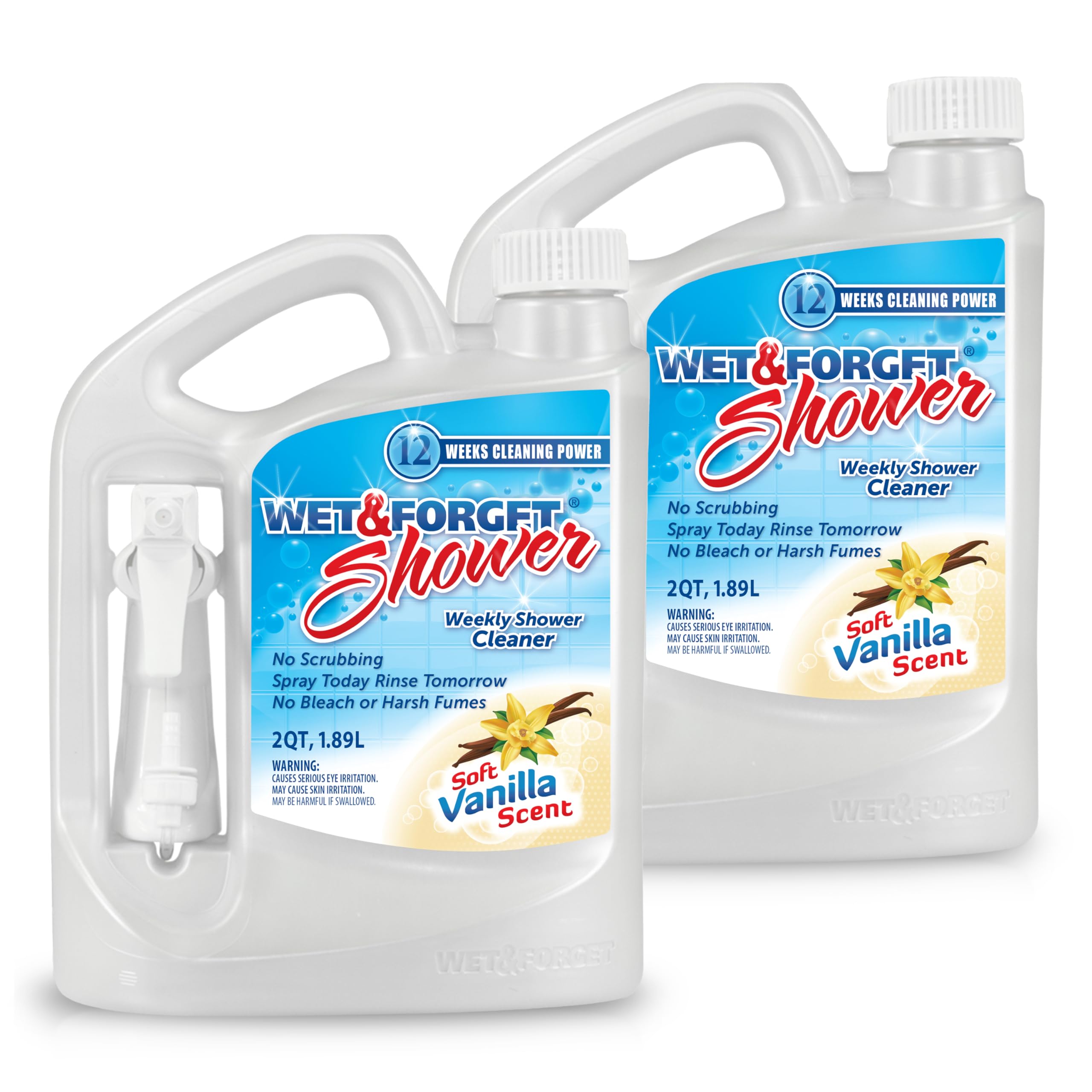 Wet & Forget Shower Cleaner Multi-Surface Weekly No Scrub Bleach-Free Formula