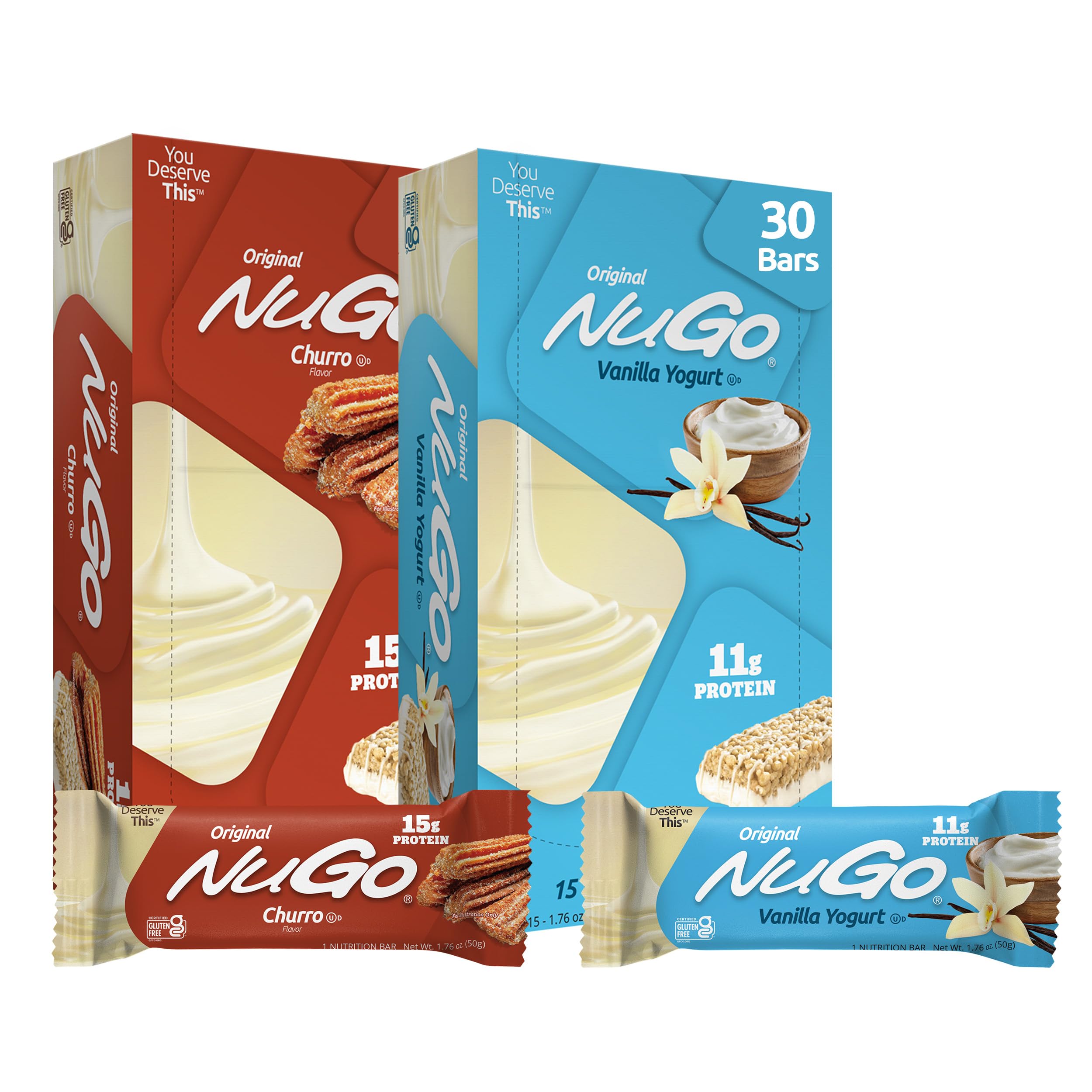 NuGo Original Protein Bar, Gluten Free, Non-GMO