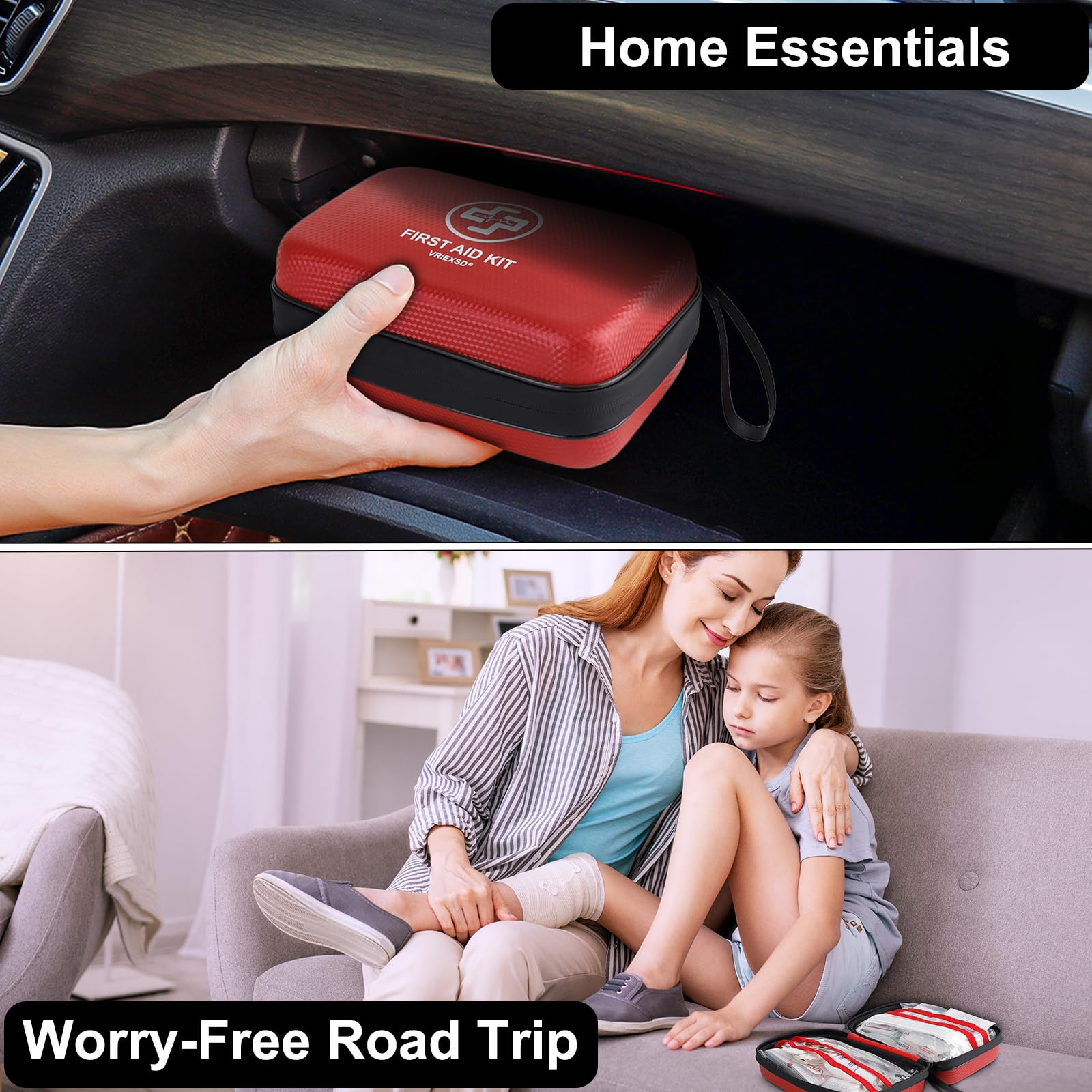 VRIEXSD Premium First Aid Kit for Home and Outdoors

