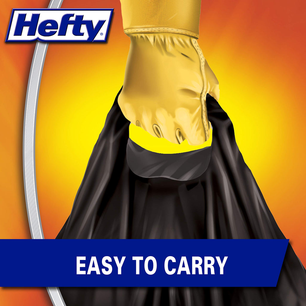 Hefty Load & Carry Heavy Duty Contractor Trash Bags | Durable


