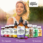 Wild & Organic Saffron Liquid Drops for Mood & Focus

