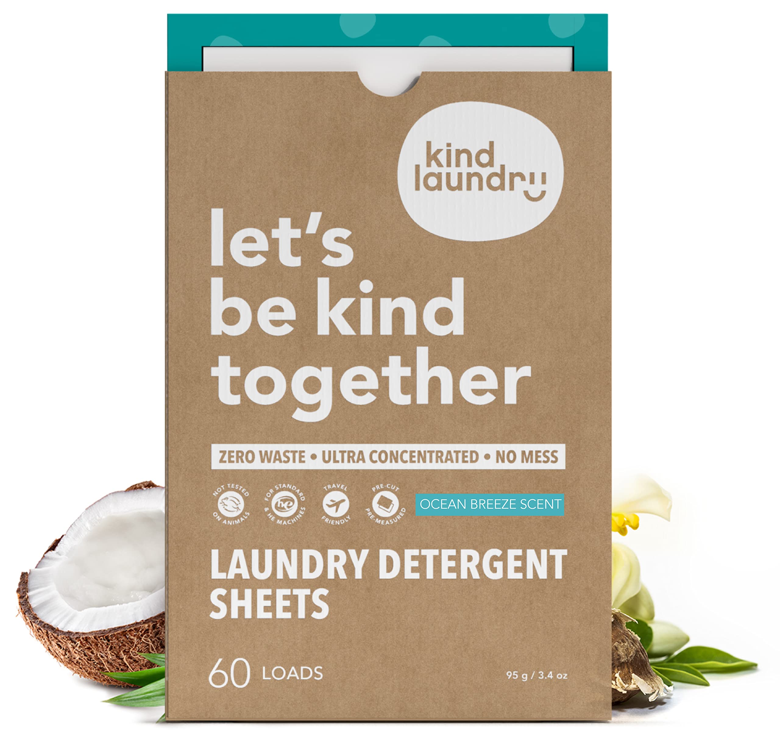 Kind Laundry Detergent Sheets - EWG Verified, Safe for Skin

