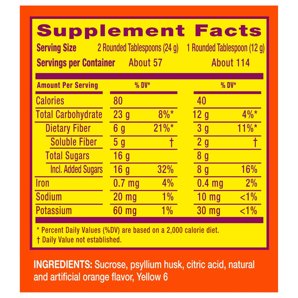 Metamucil Fiber Powder – Digestive Health

