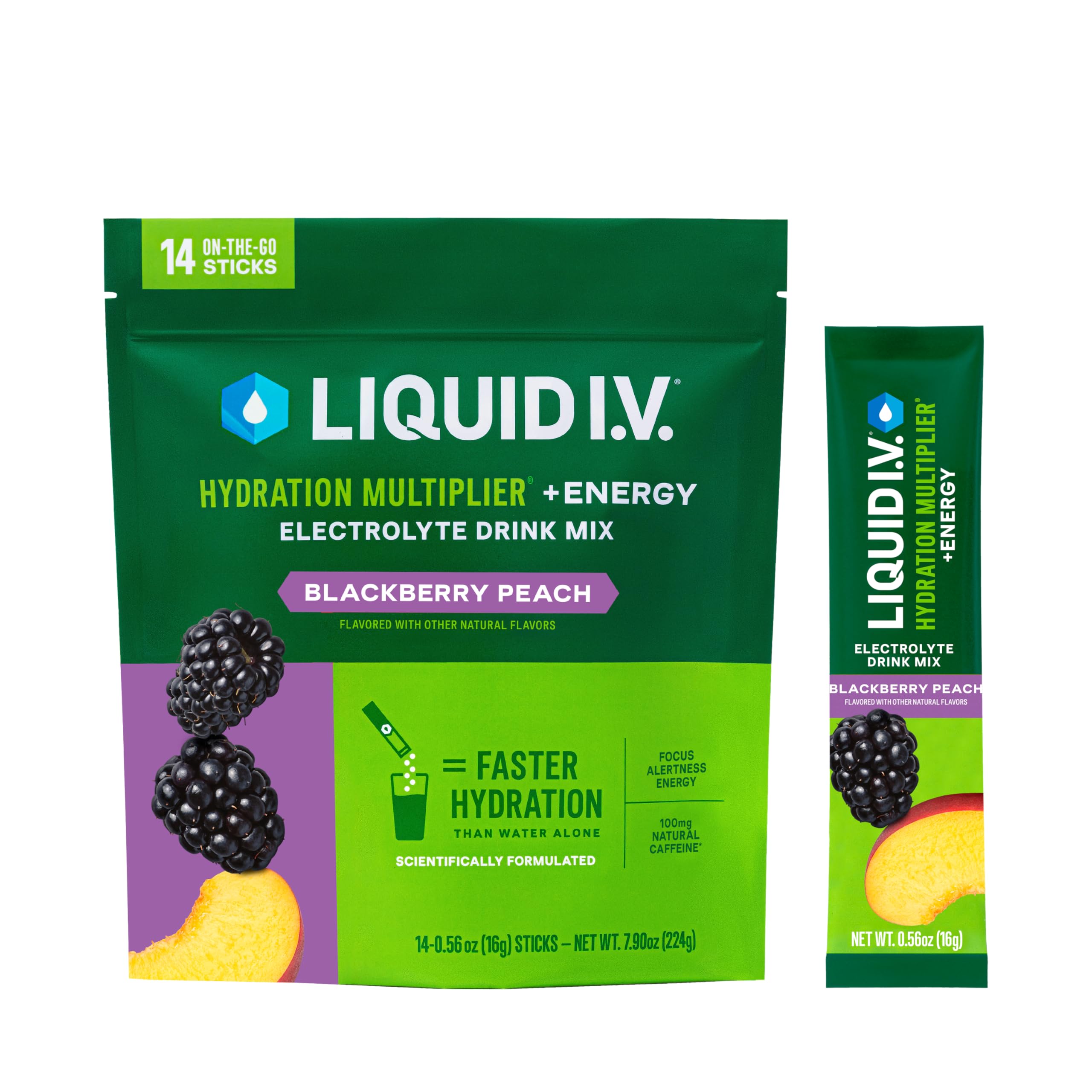 Liquid I.V. Hydration Multiplier + Energy Electrolyte Drink

