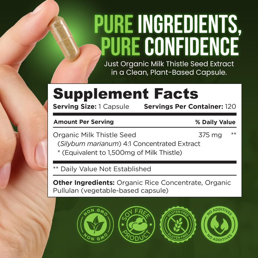 OmniBiotics Organic Milk Thistle Supplement


