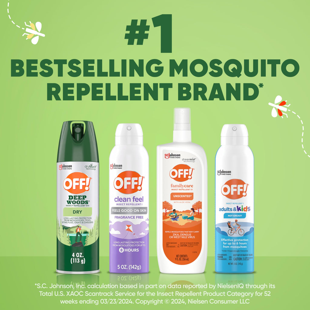 OFF! Deep Woods Insect Repellent Aerosol Dry Non-Greasy

