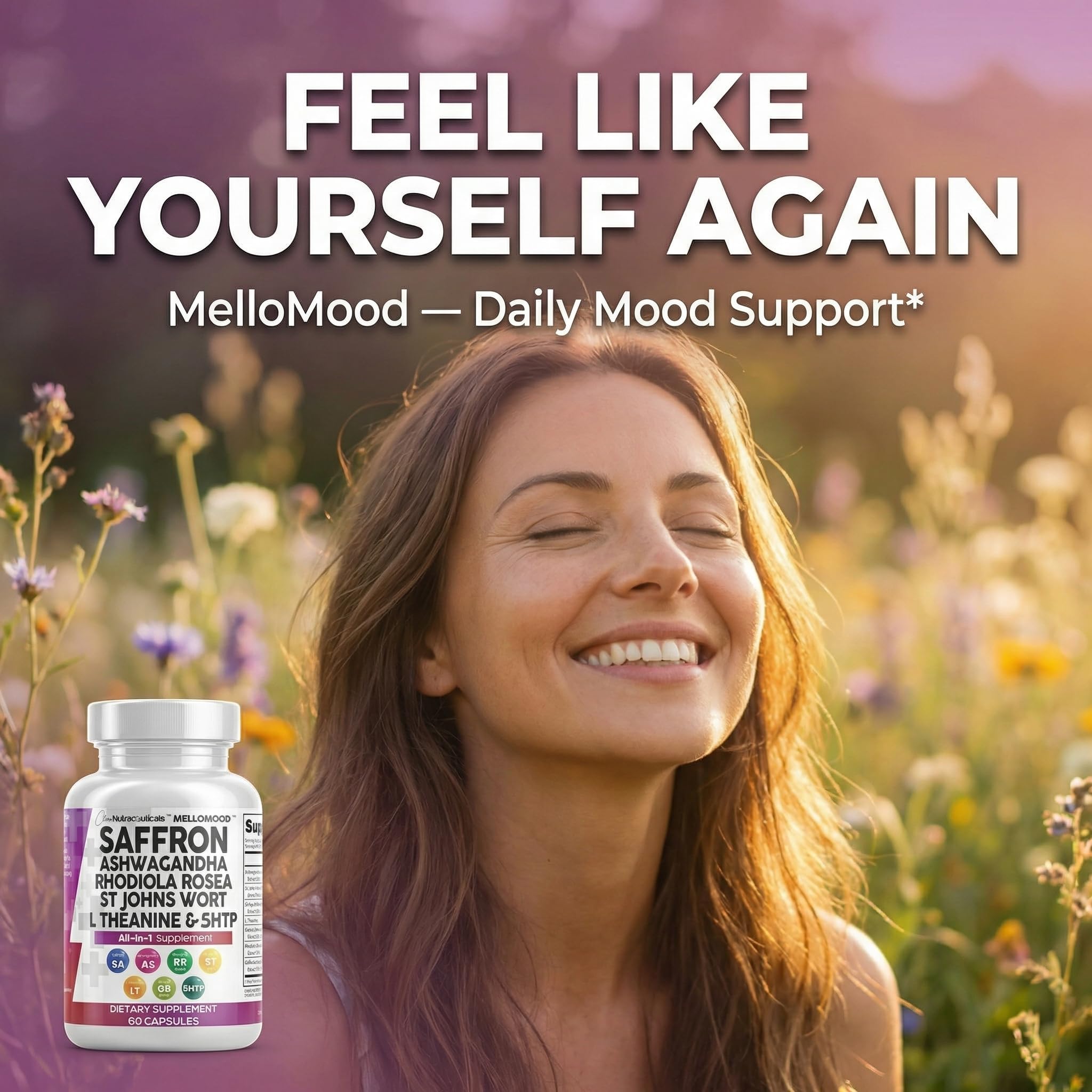 Mellomood Saffron Mood Support Capsules

