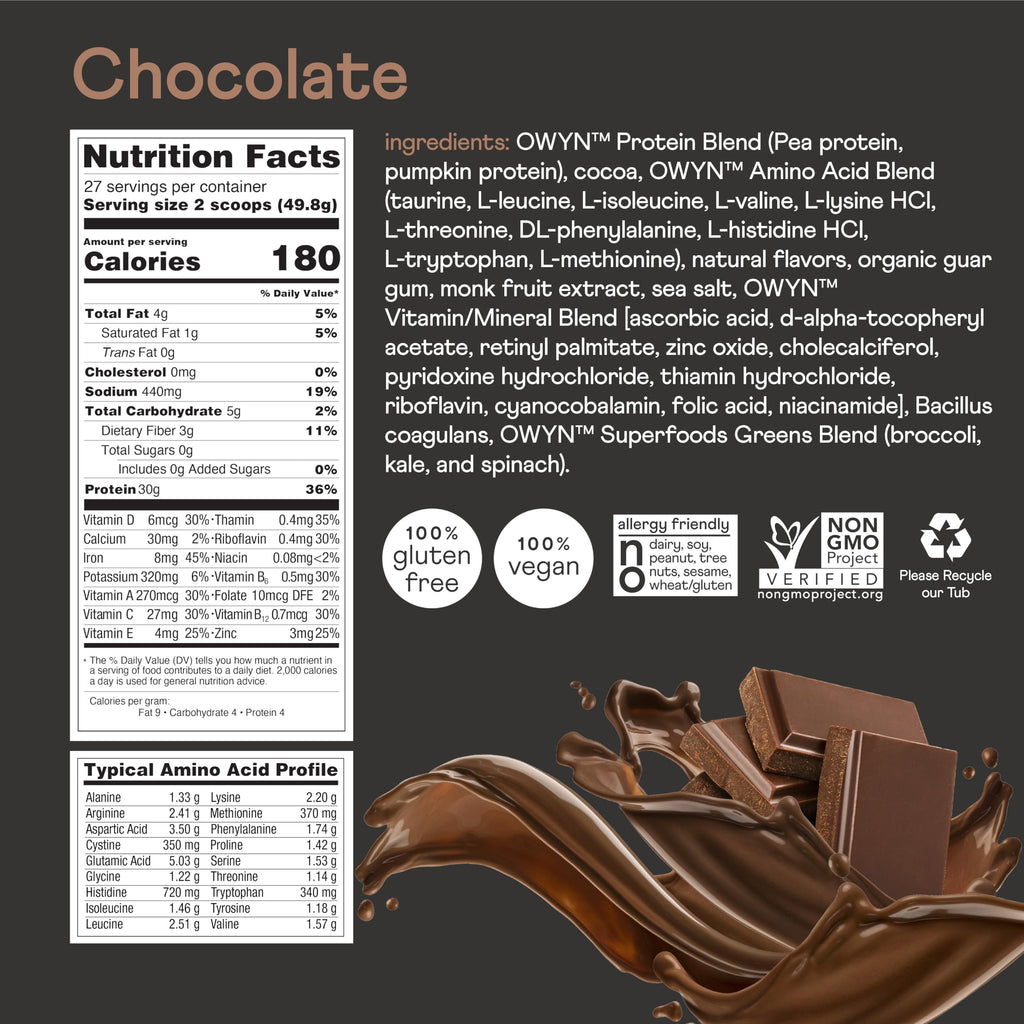 OWYN Pro Elite Plant-Based Protein Powder - Dairy Free

