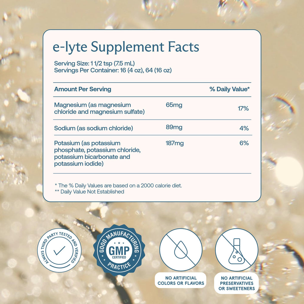 BodyBio e-Lyte Liquid Electrolyte Concentrate | Hydration


