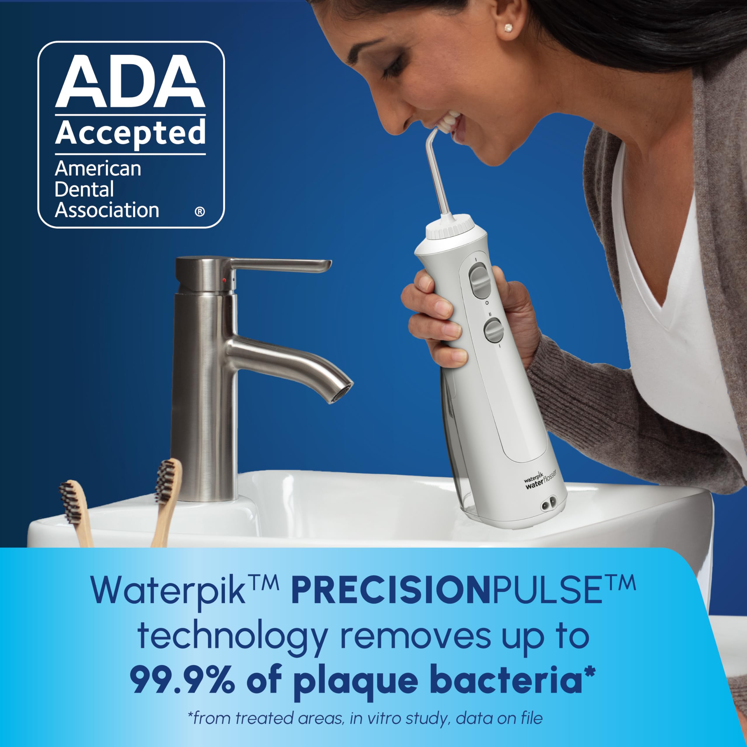 Waterpik Cordless Water Flosser - Portable & Rechargeable

