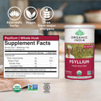Organic India Psyllium Fiber Supplement for Digestion


