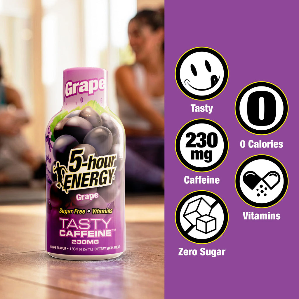 5-hour ENERGY Grape Flavor Energy Shot - Sugar Free

