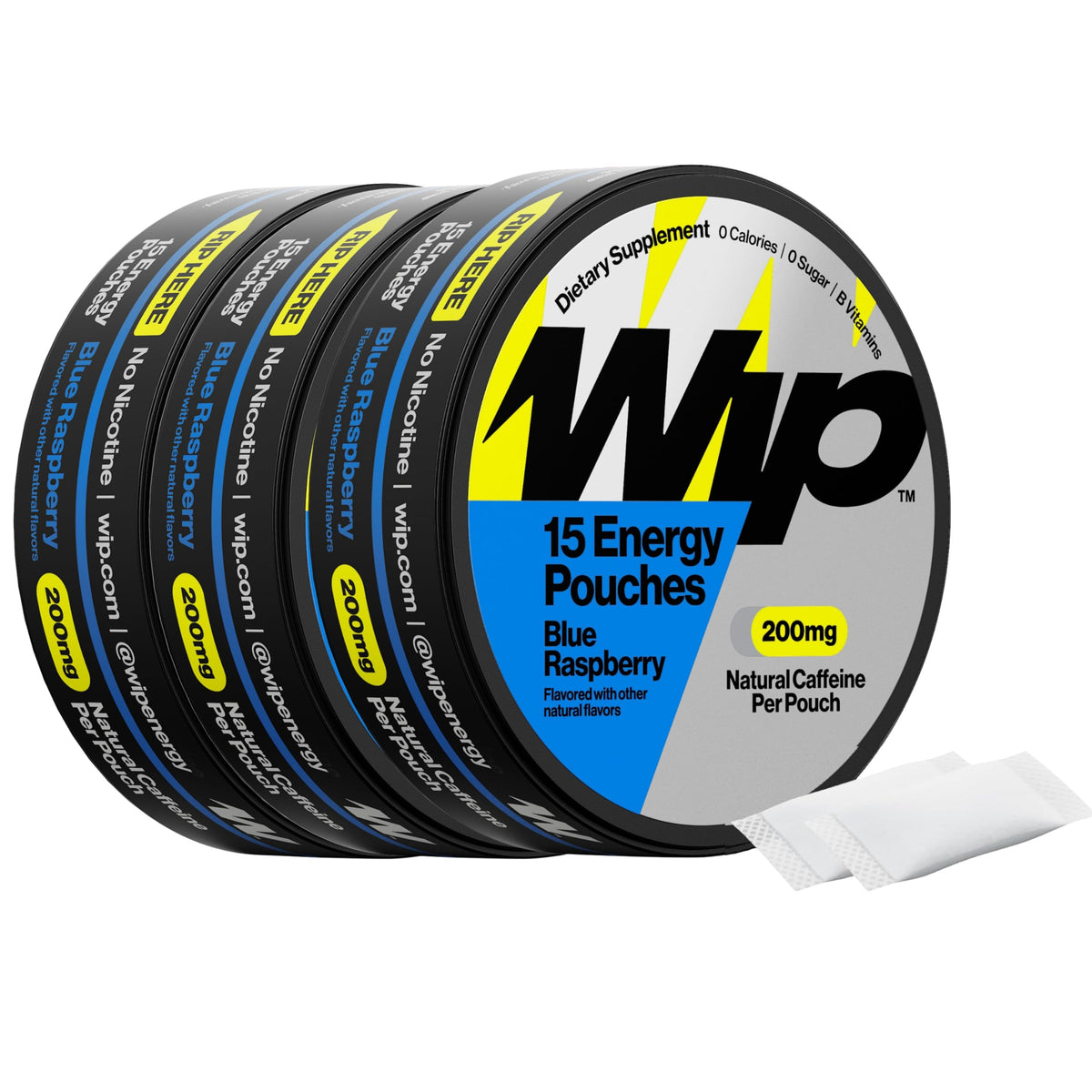 Wip Energy Pouches Natural Caffeine + B Vitamins