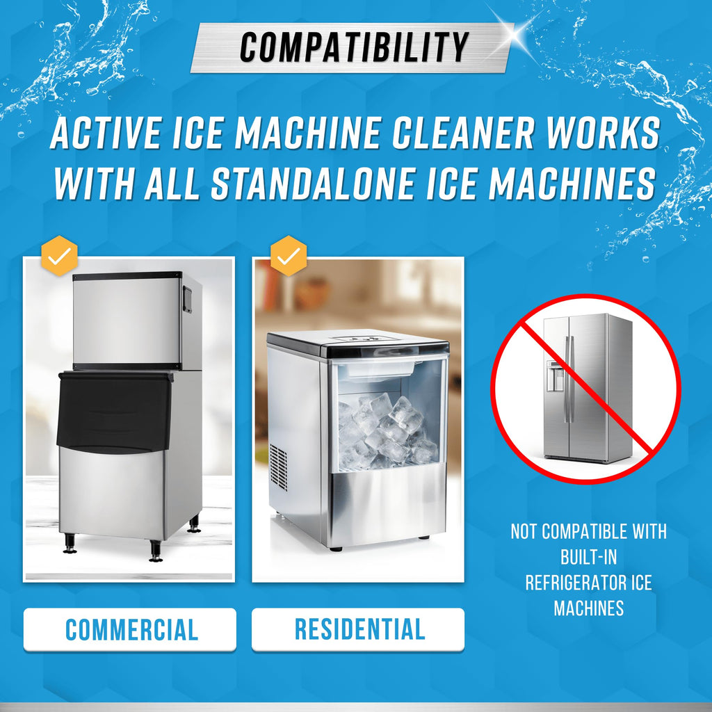 ACTIVE Ice Machine Cleaner & Descaler | Clean Ice Makers

