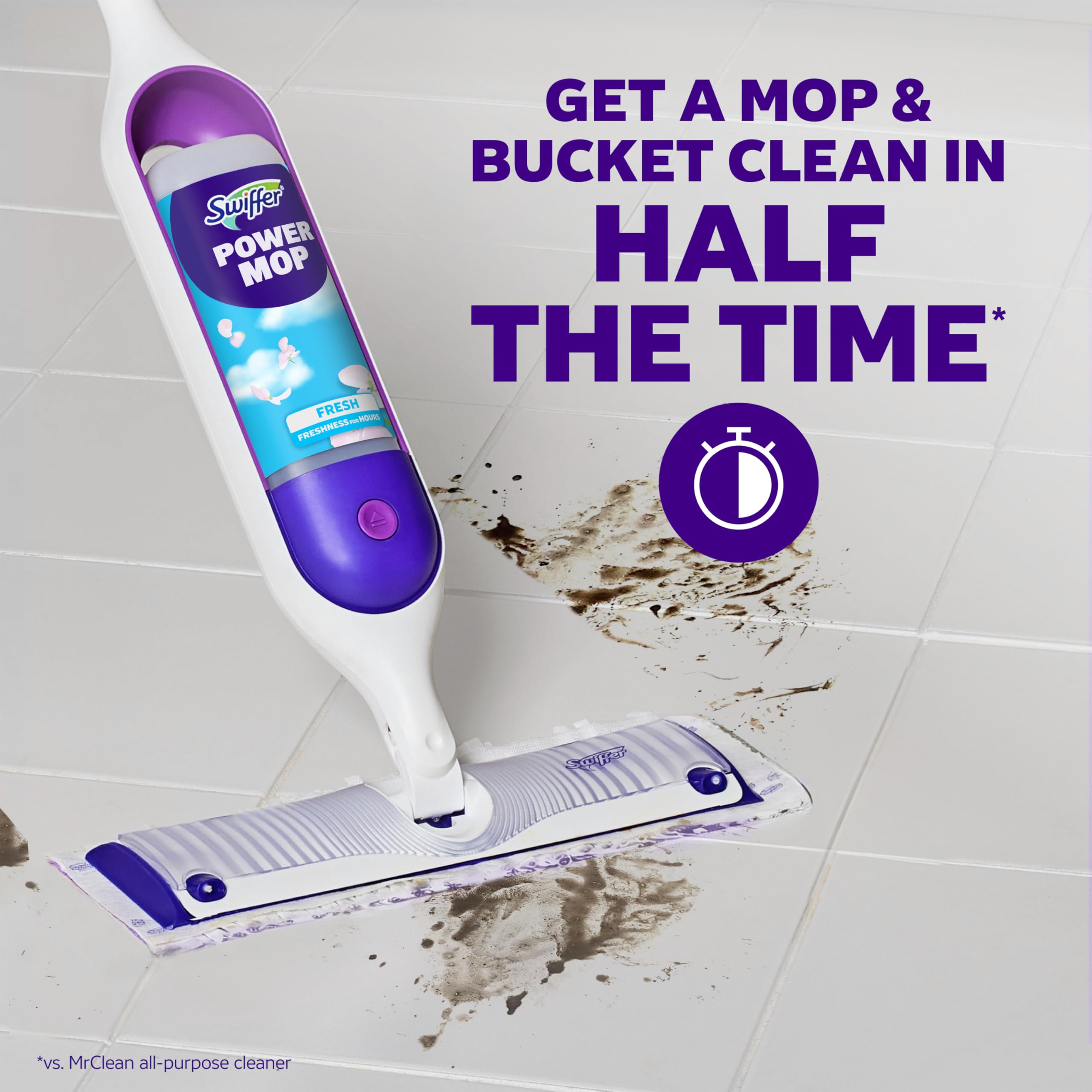 Swiffer PowerMop Floor Cleaning Kit – Spray Mop System

