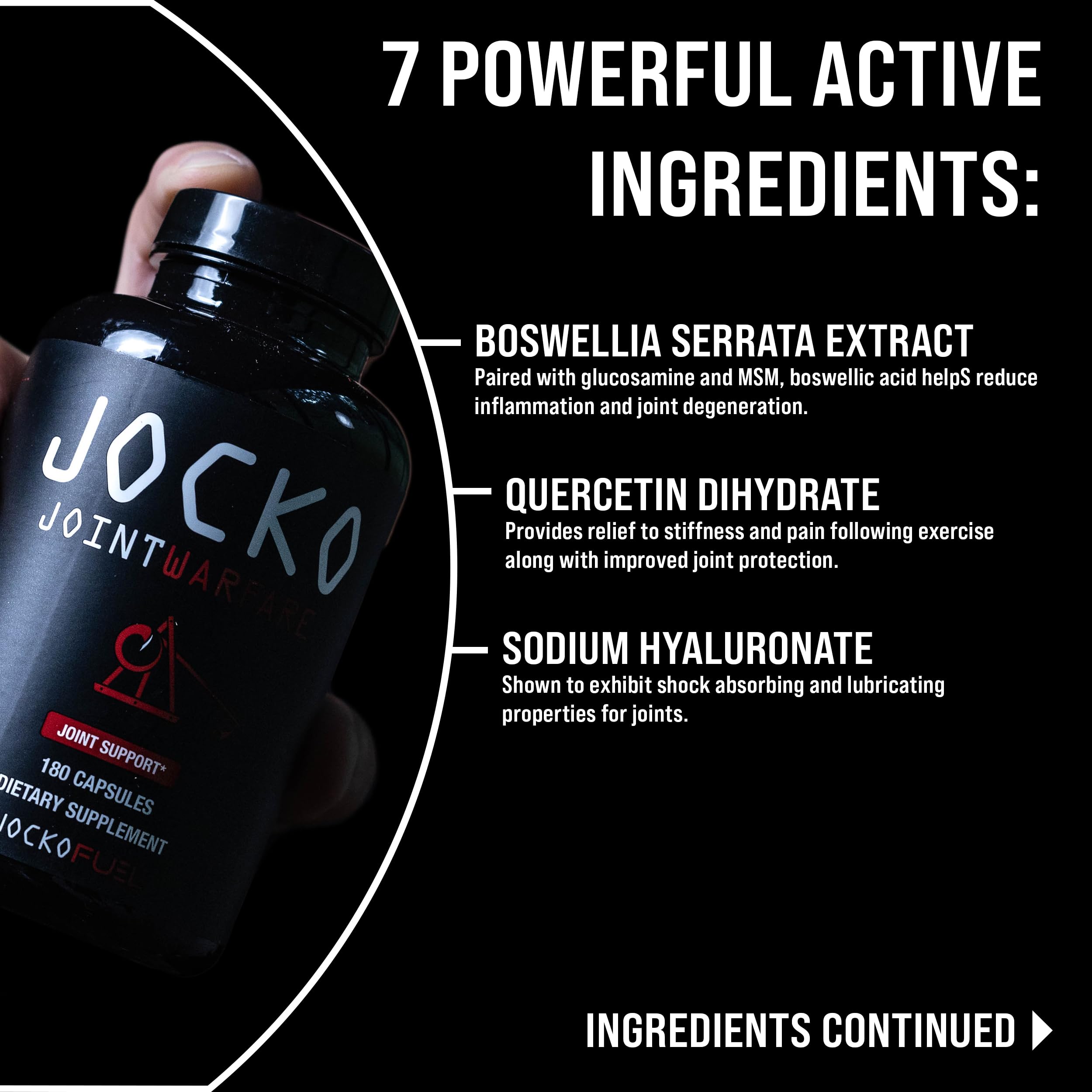 Joint Support Supplement by Jocko Fuel Glucosamine MSM

