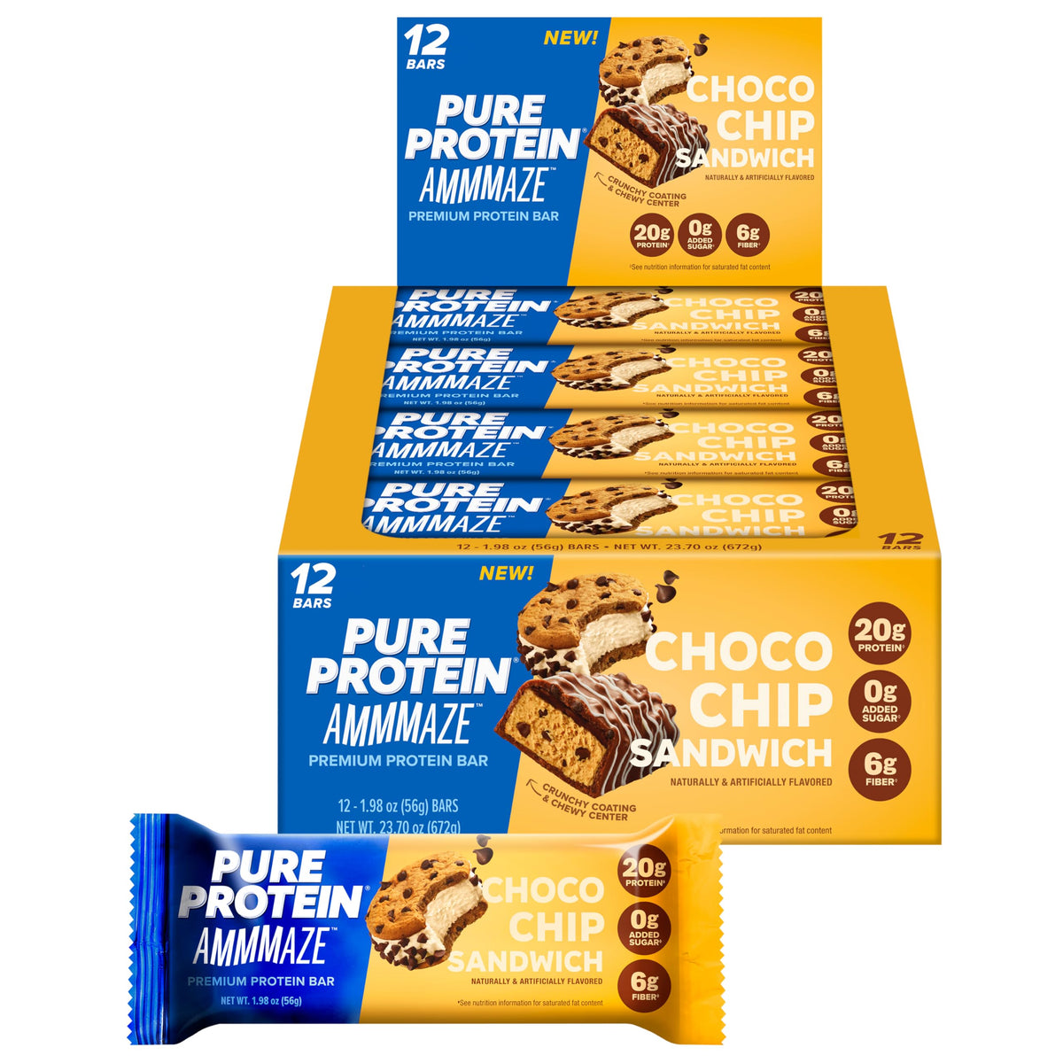 Pure Protein AMMMAZE Protein Bars - High-Protein On-the-Go Snack