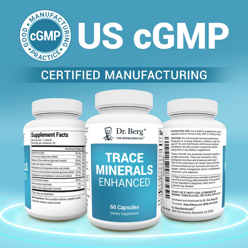 Dr. Berg Trace Minerals Enhanced Complex Dietary Supplement

