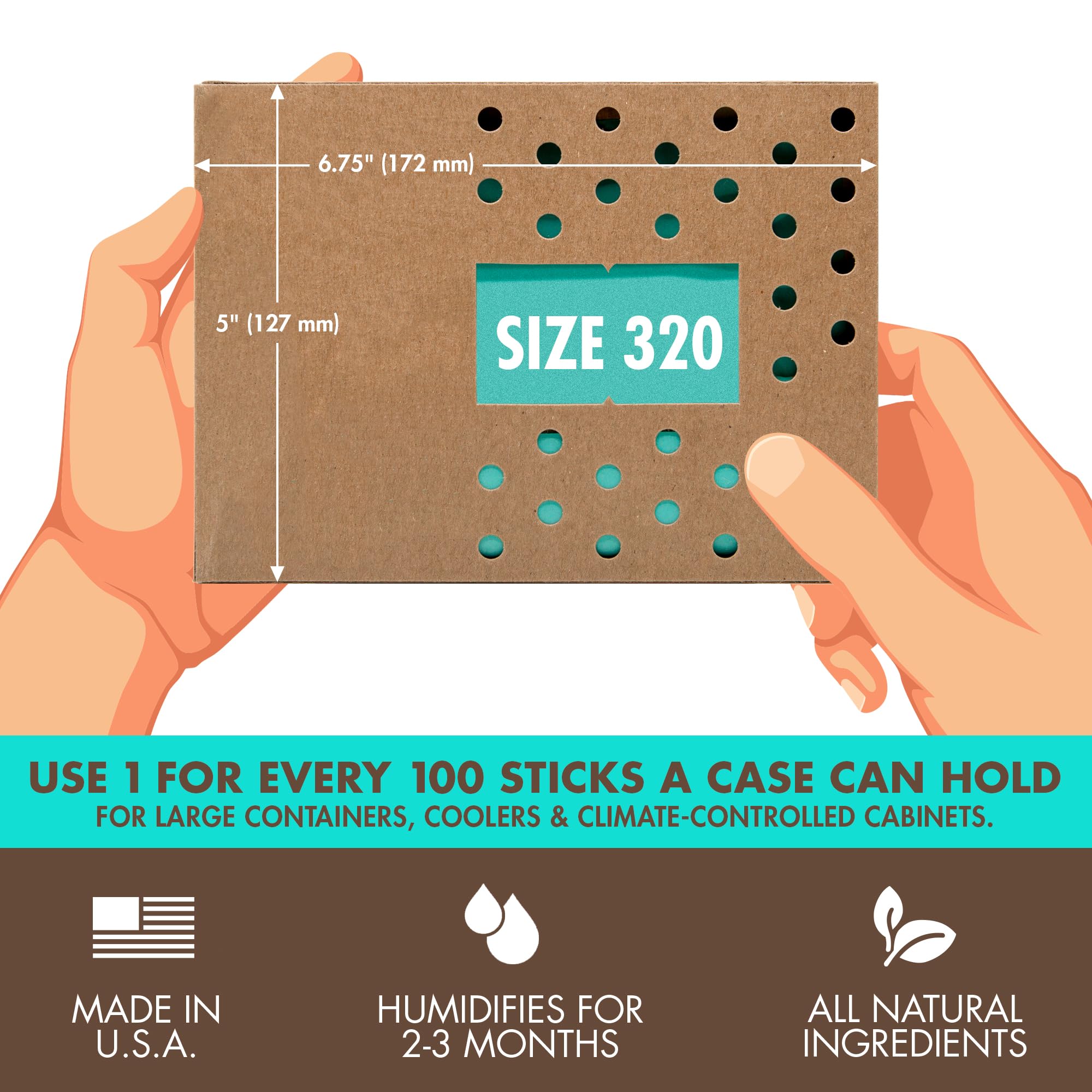 Boveda Two-Way Humidity Control for Boxes


