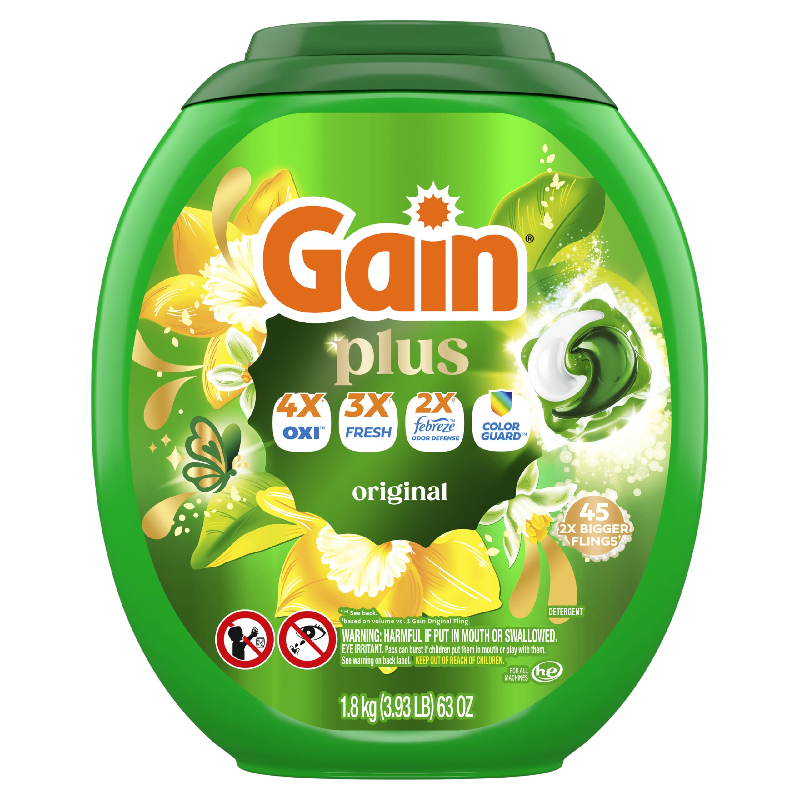 Gain All-in-One Laundry Detergent for Deep Clean | Freshness

