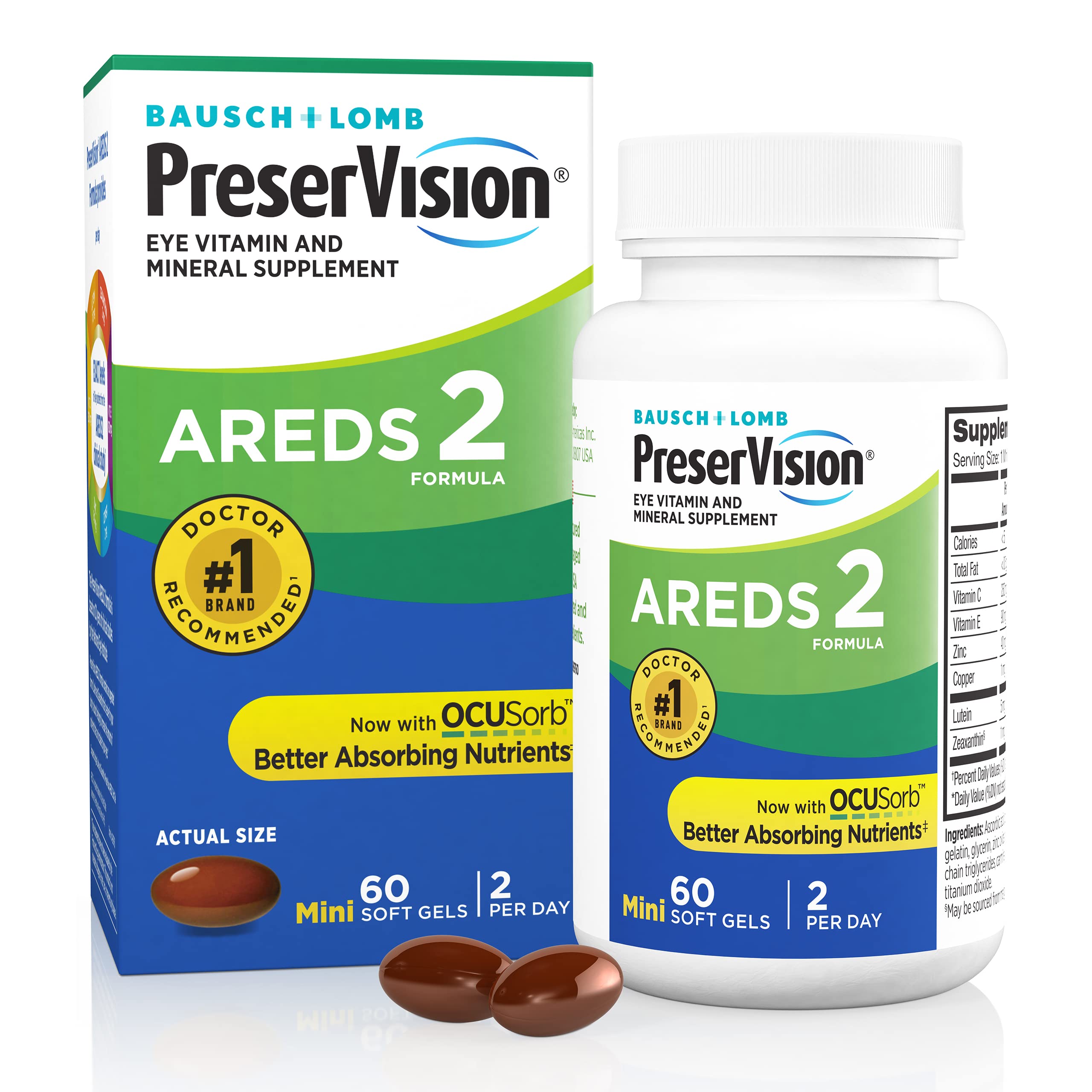 PreserVision Eye Vitamins Macular Support Softgels