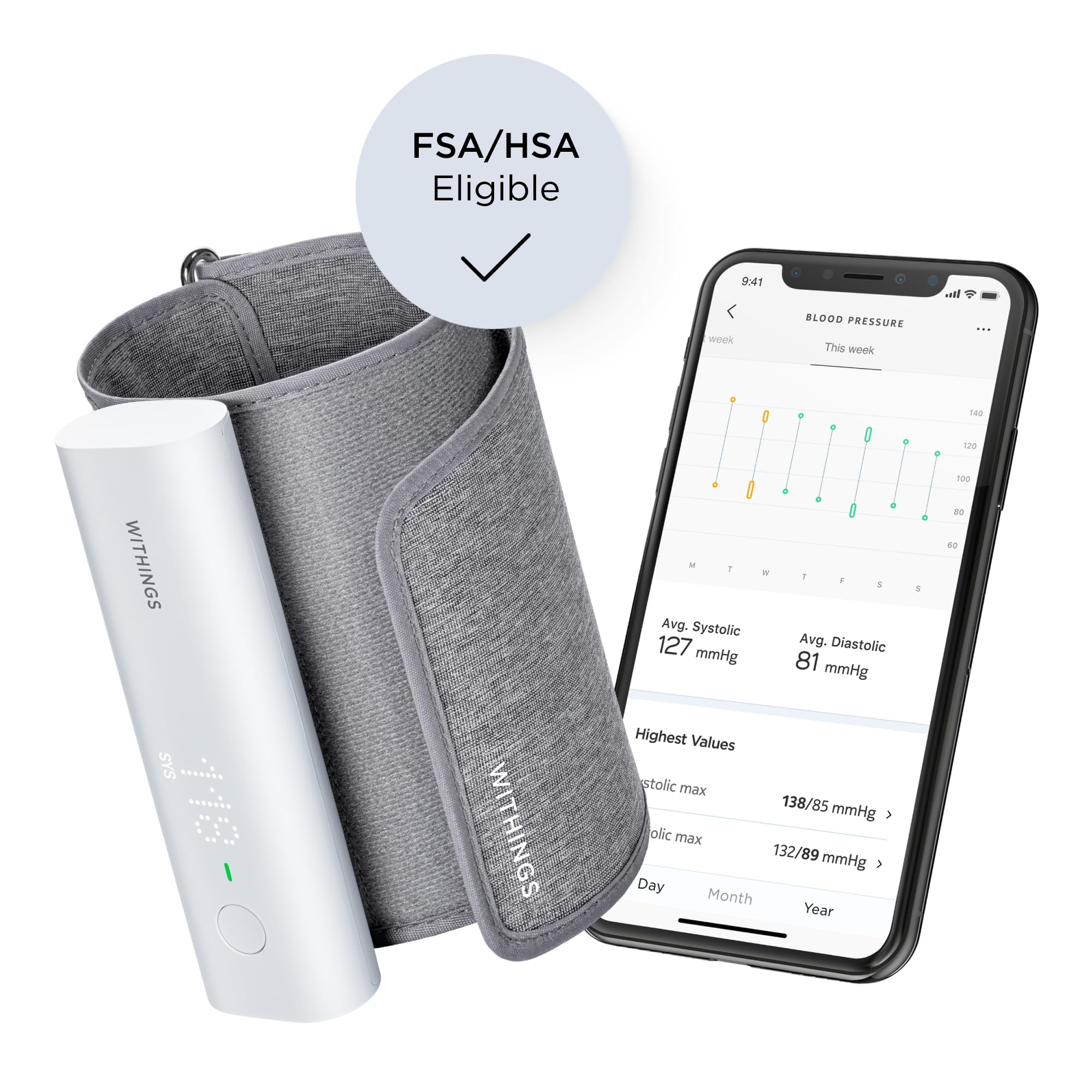 Withings BPM Connect Digital Blood Pressure Monitor

