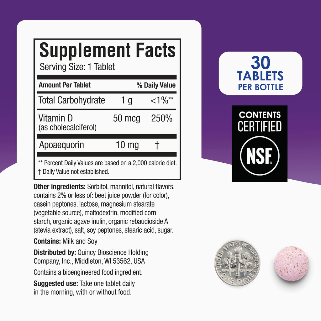 Prevagen Regular Chewables | Apoaequorin & Vitamin D3

