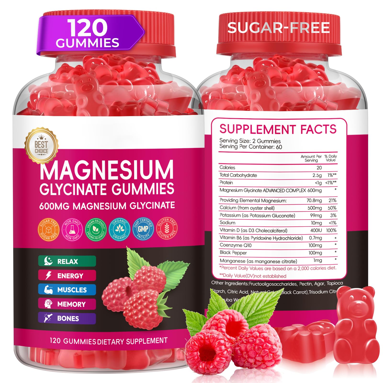 Magnesium Glycinate Gummies with Calcium & Vitamin B6

