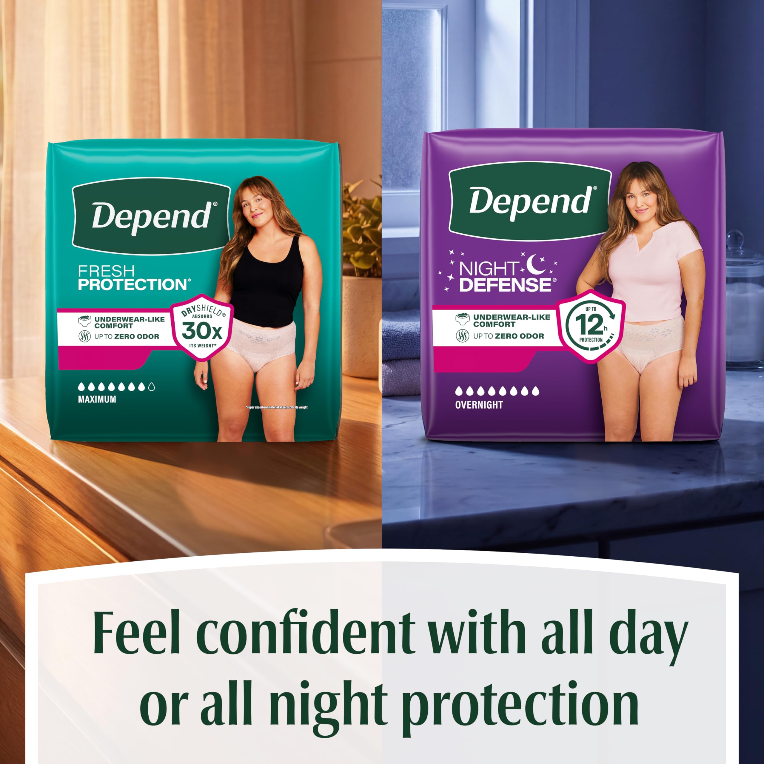 Depend Night Defense Incontinence Underwear – Overnight

