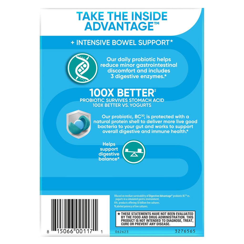 Digestive Advantage Probiotics for Women & Men with Enzymes

