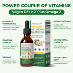 Vitamin D3 K2 Liquid with Omega-3 and Coconut MCT Oil

