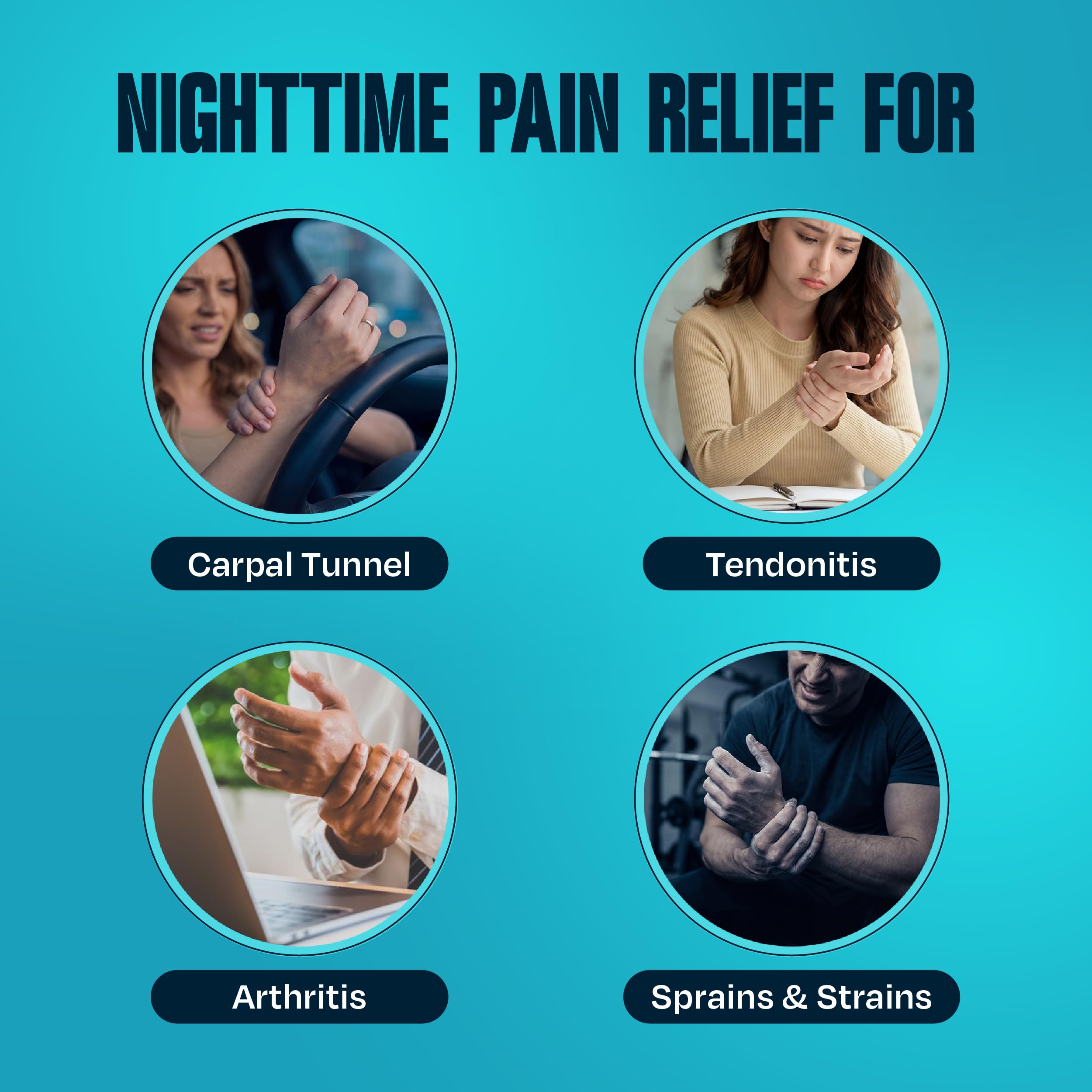 ComfyBrace Nighttime Wrist Brace for Carpal Tunnel

