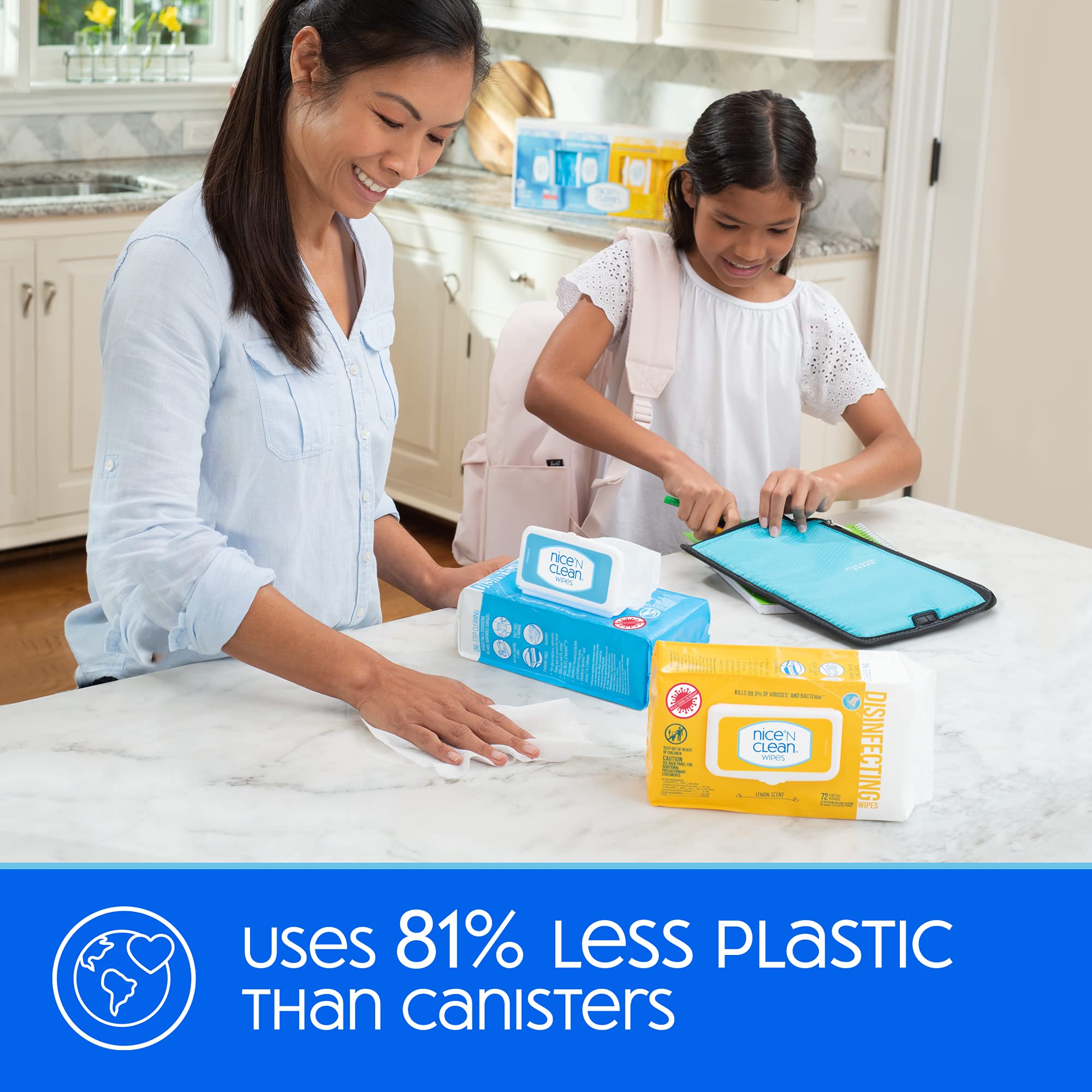 Nice 'N Clean Disinfecting Wipes - One-Step Cleaning

