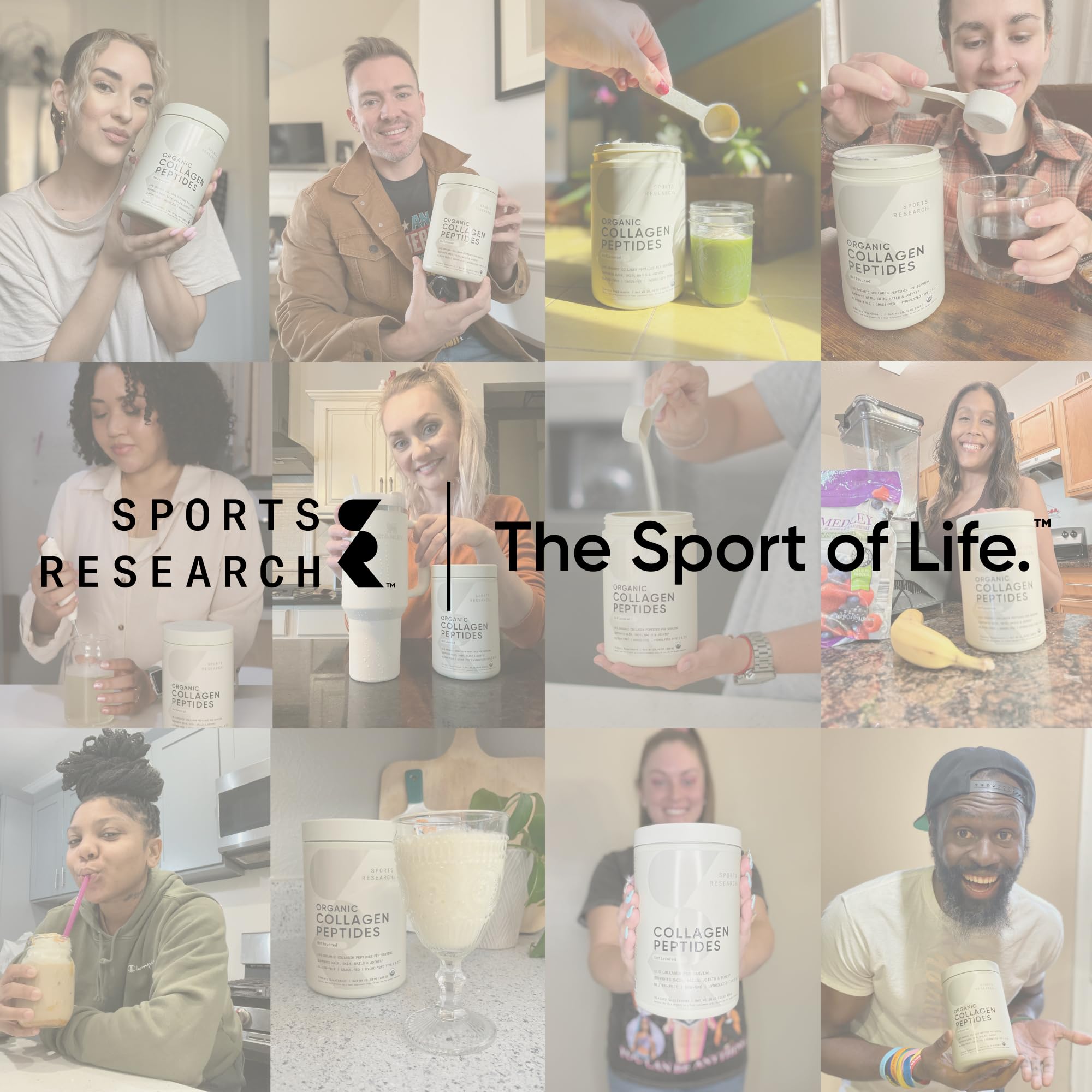 Sports Research Marine Collagen Peptides Powder

