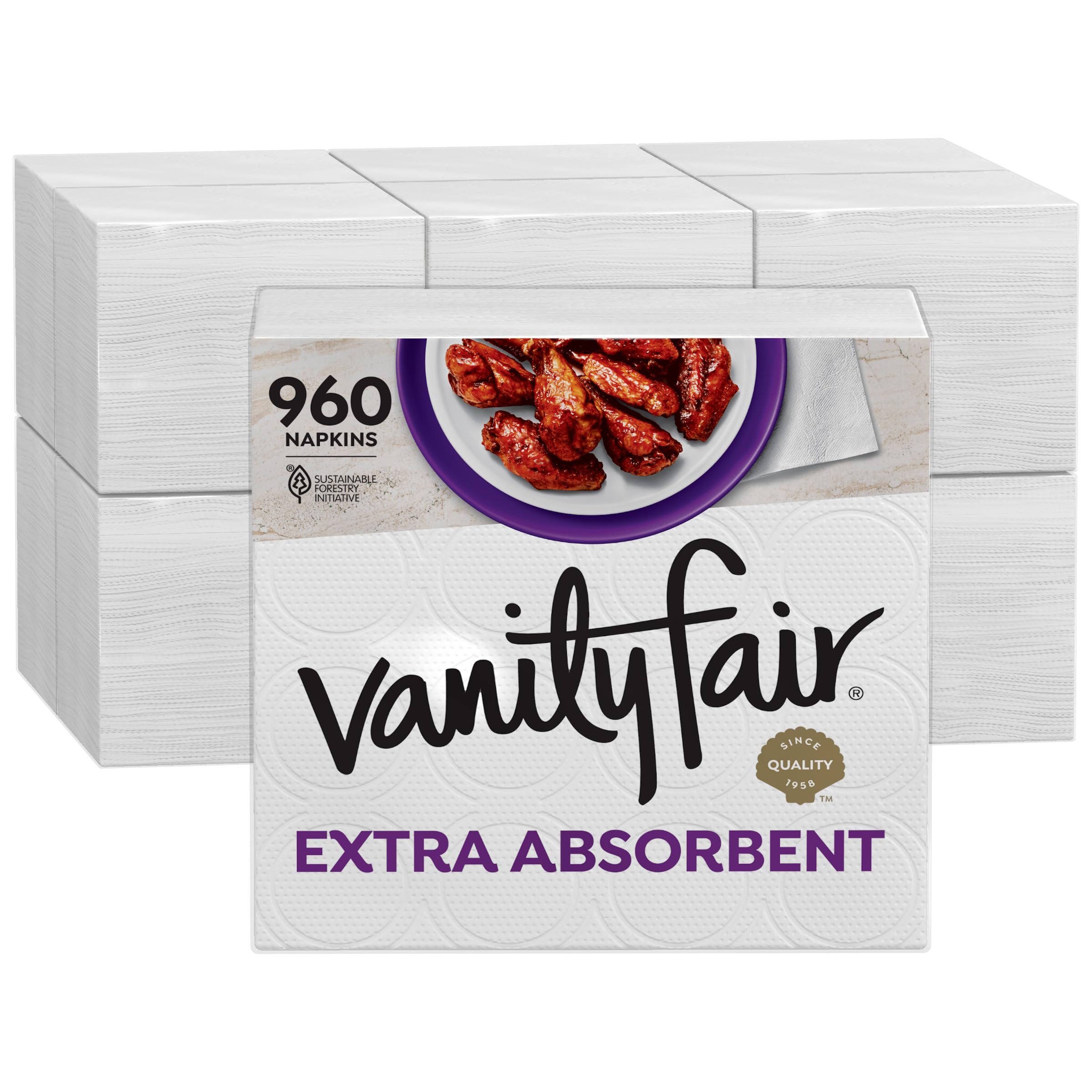 Vanity Fair Extra Absorbent Premium Paper Napkins - Soft & Strong