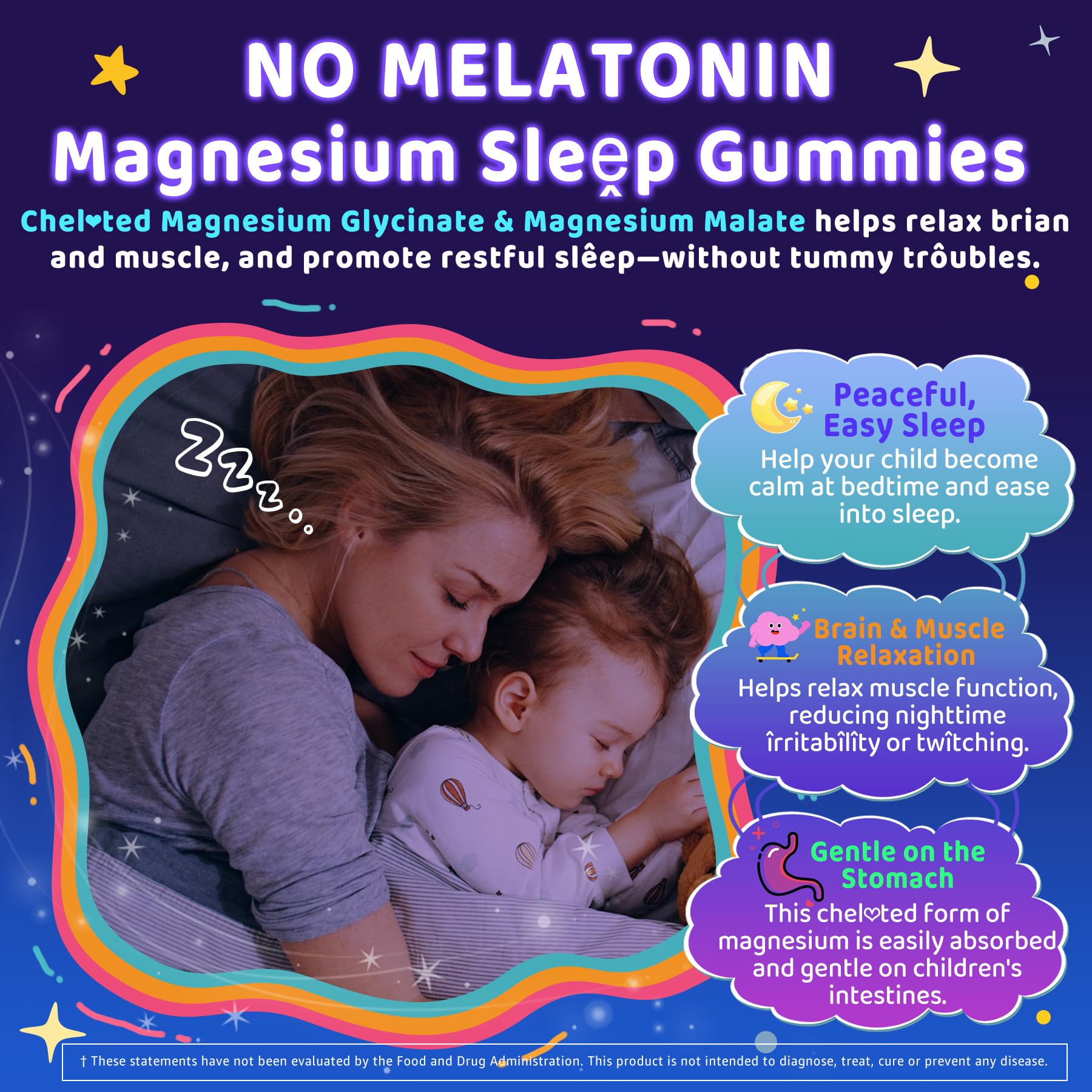 Kids Sleep Gummies Melatonin-Free with Magnesium & L-Theanine

