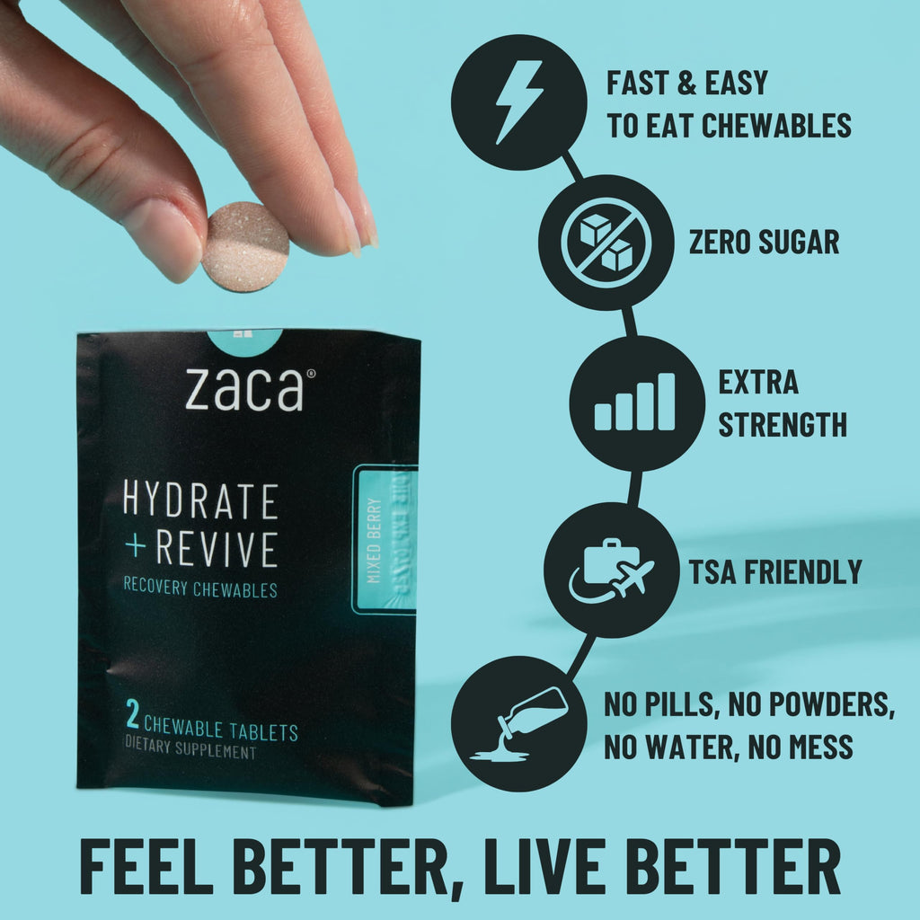 Zaca Recovery Chewable Supplement | Hydrate and Revive

