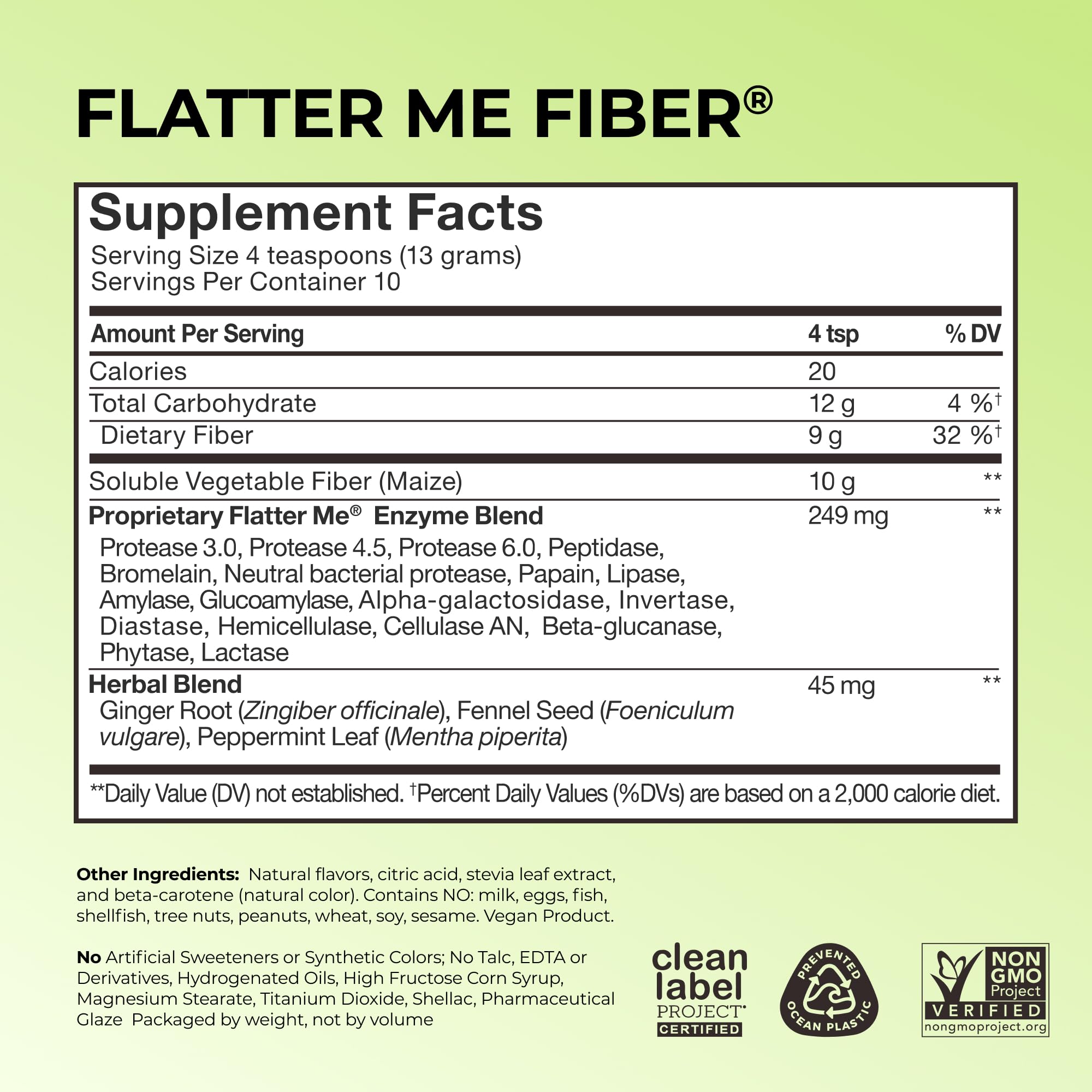 Flatter Me GLP-1 Fiber Booster by HUM – Digestive Support

