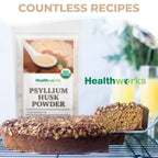 Healthworks Psyllium Husk Powder Organic - Fiber Support

