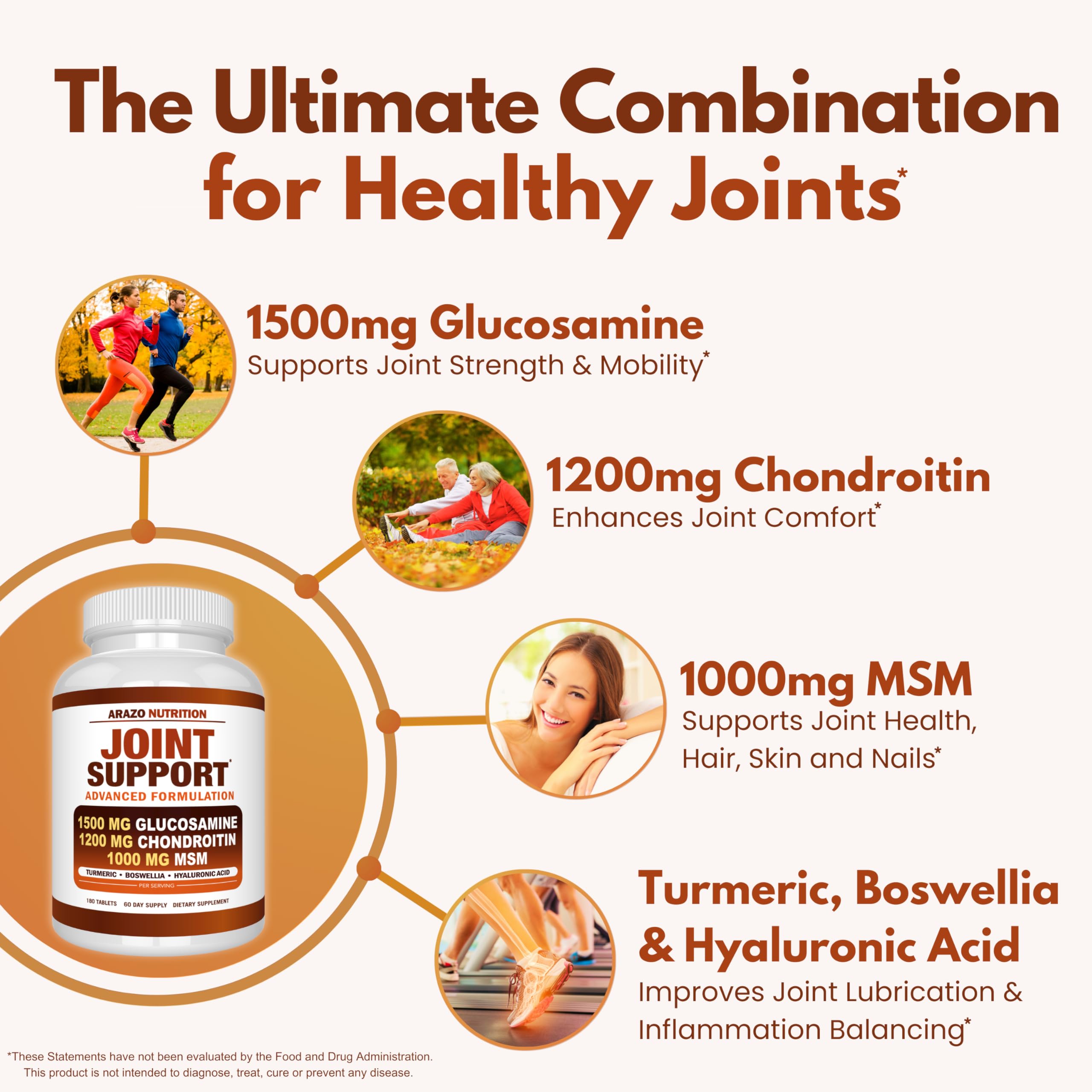 Arazo Nutrition Glucosamine Chondroitin Joint Support

