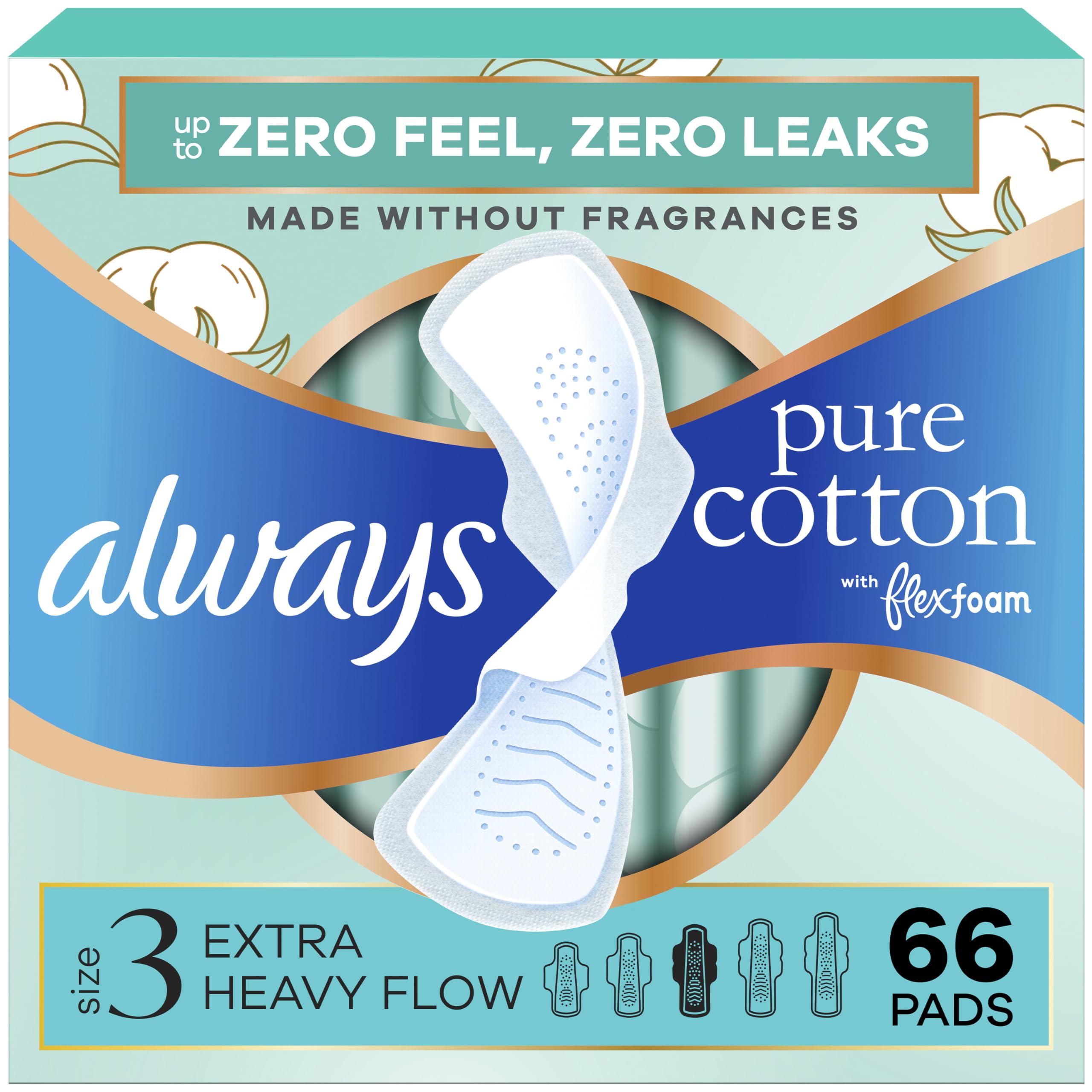 Always Pure Cotton Feminine Pads | Skin-Friendly Protection

