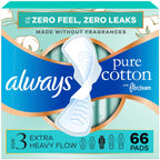 Always Pure Cotton Feminine Pads | Skin-Friendly Protection


