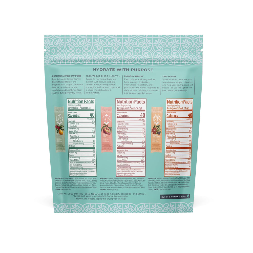 Iris Women's Hormonal Health Electrolyte Drink Mix Inositol

